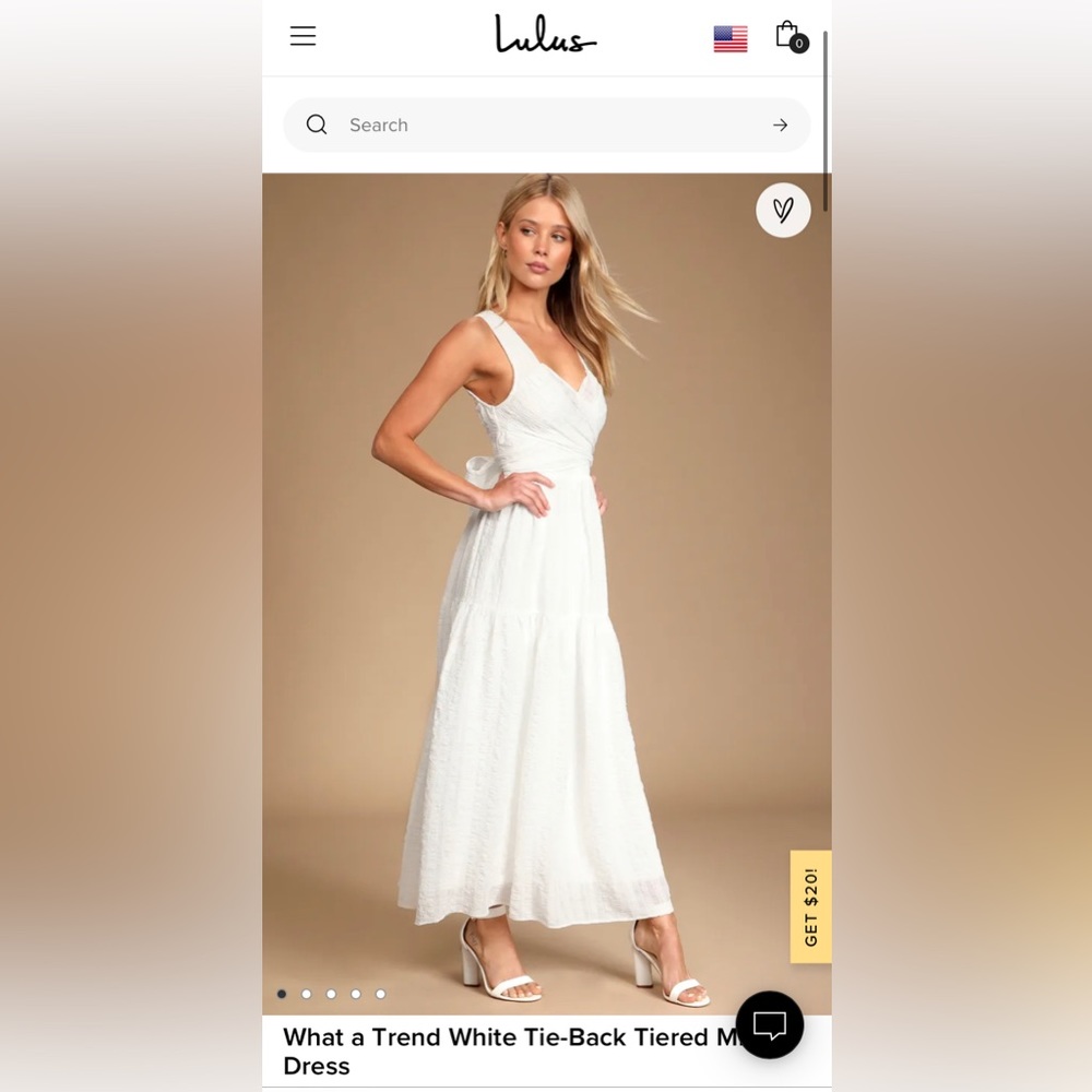 MIDI white Lulu’s Dress